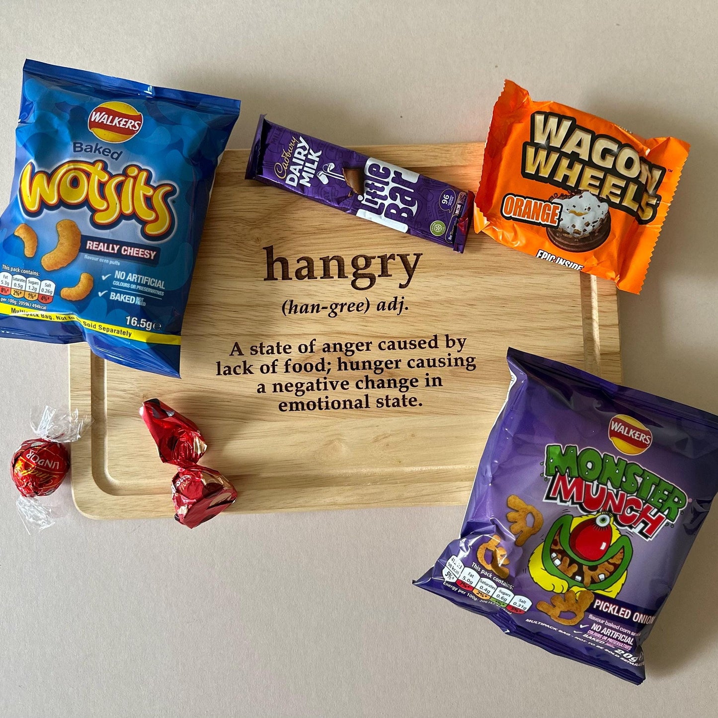 Chopping Board | Hangry | Funny | Gift | Birthday | Wooden | Cutting Board | Engraved