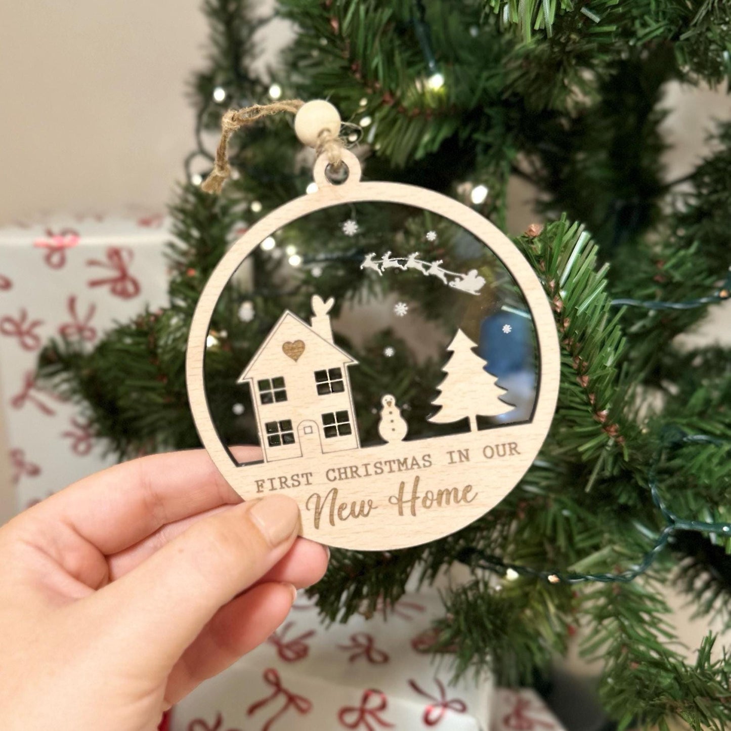 First Christmas in our New Home | Bauble | Christmas | New House | Home | Tree | Snowflake | Gift | House Warming | 2025 | 2026