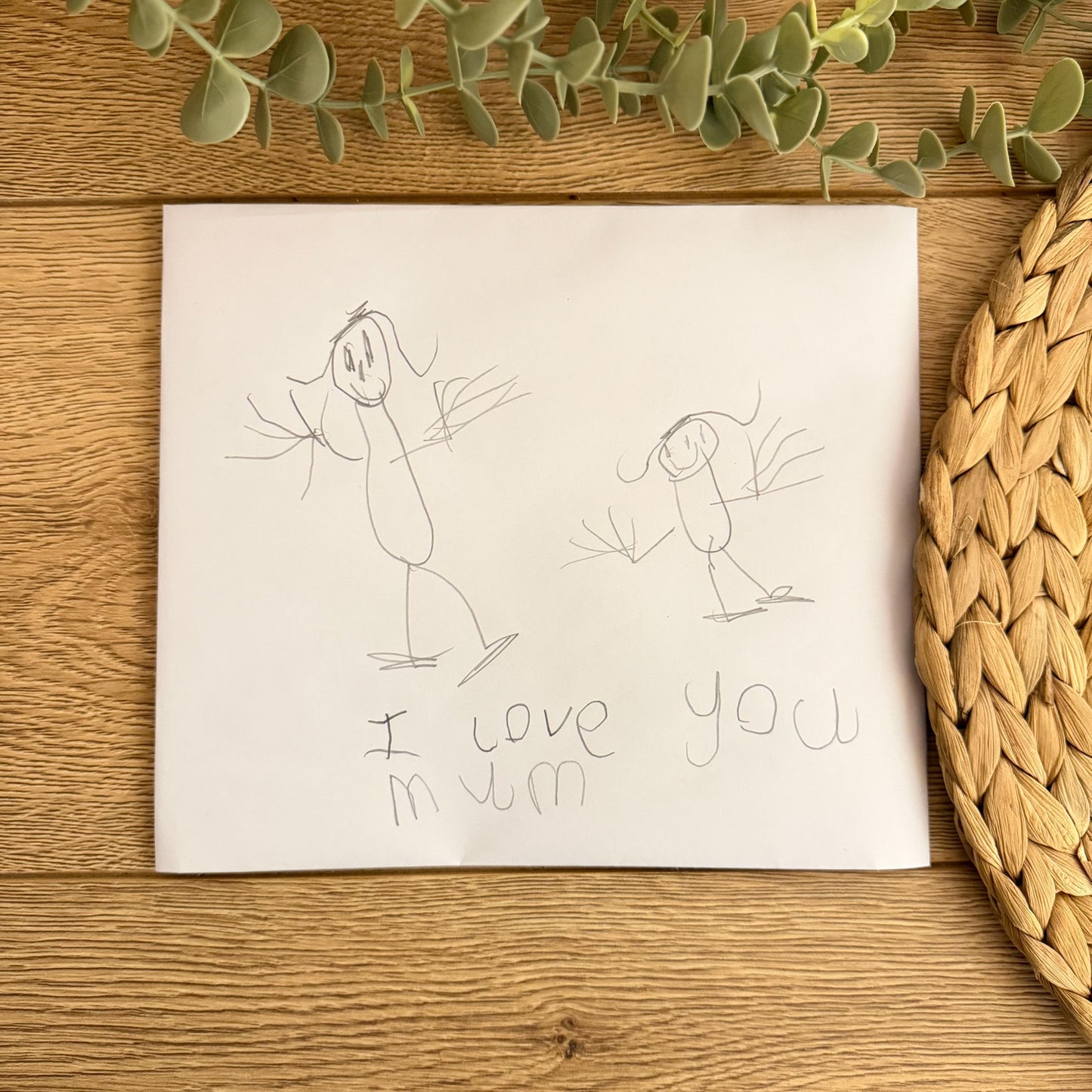 Children's Drawing Engraved Keyring