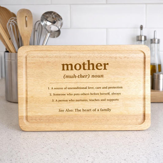 Mother's Day Noun Engraved Chopping Board