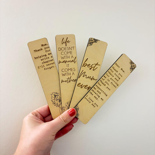 Mum Wooden Bookmark
