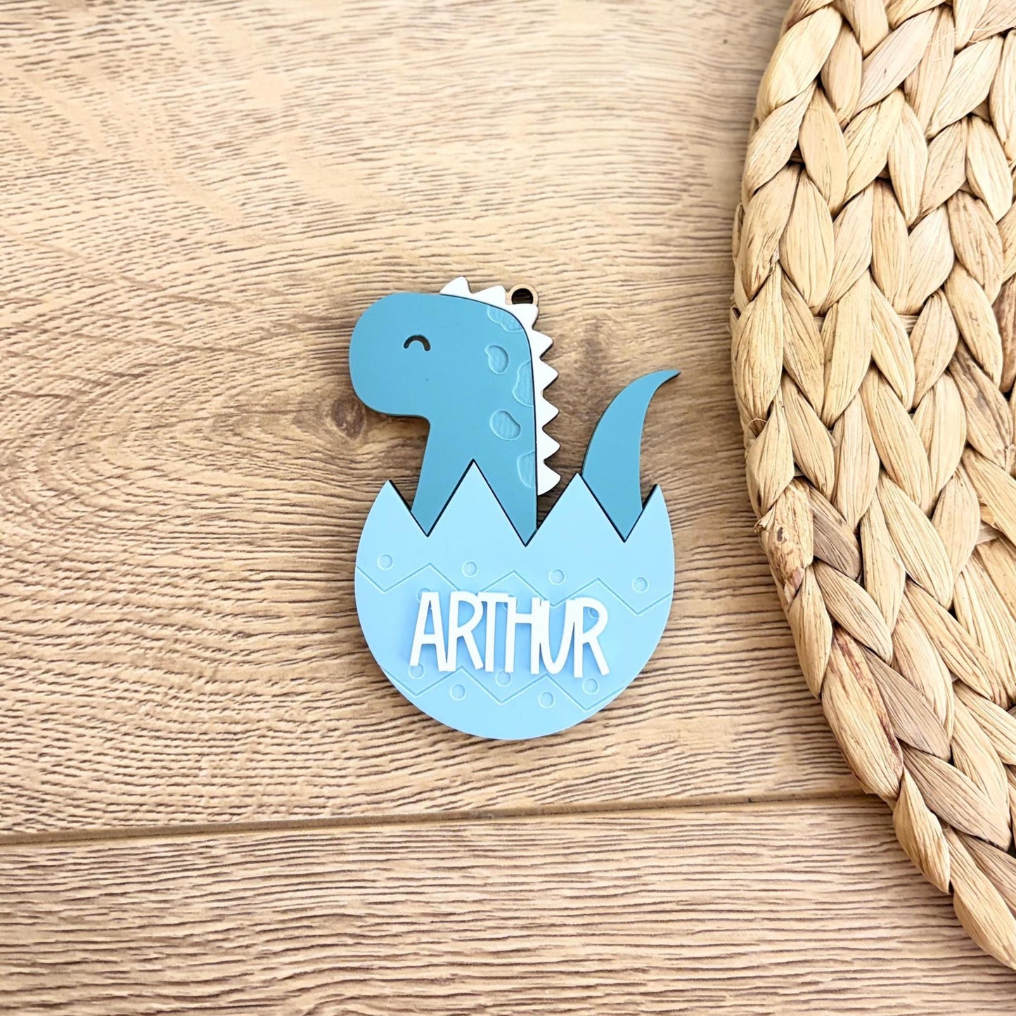 Personalised Dinosaur Easter Tag | Eater Bunny | Egg | Child | Gift