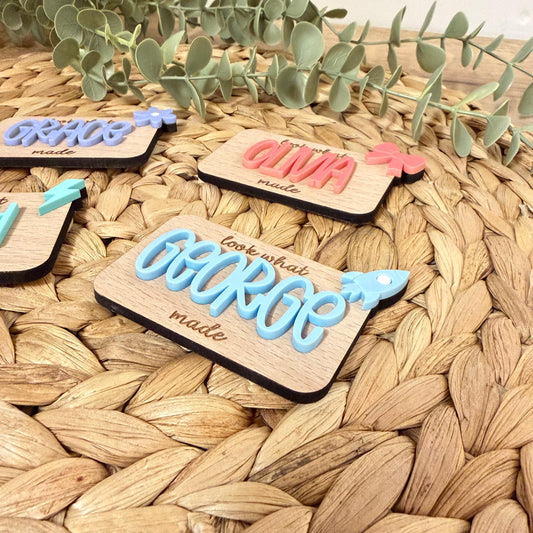 Look What I Made Personalised Magnet | Fridge Magnet | Achievement | Children's Artwork