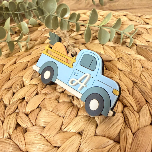 Easter Pick Up Truck Tag