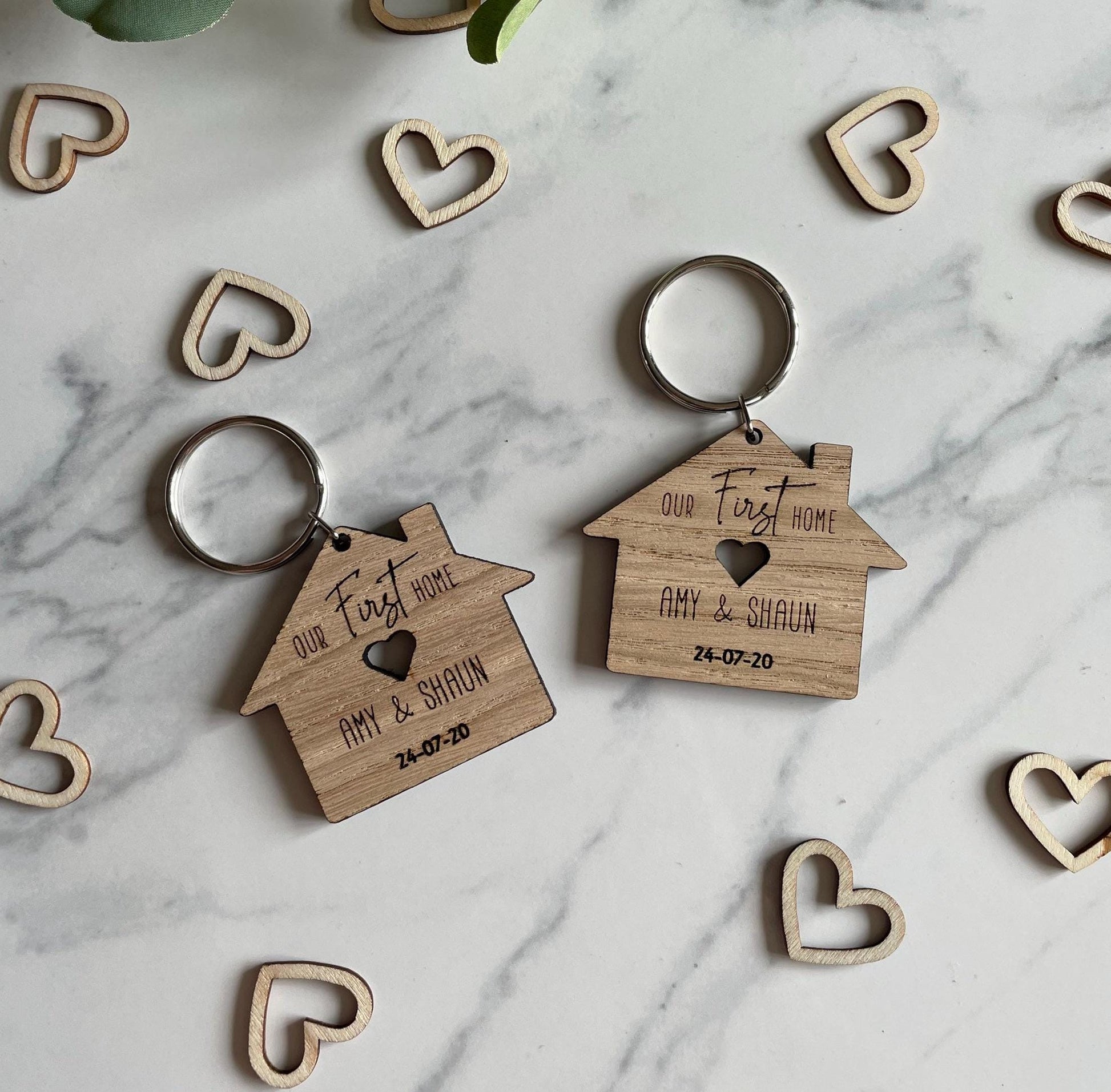 Our First Home Personalised Keyring