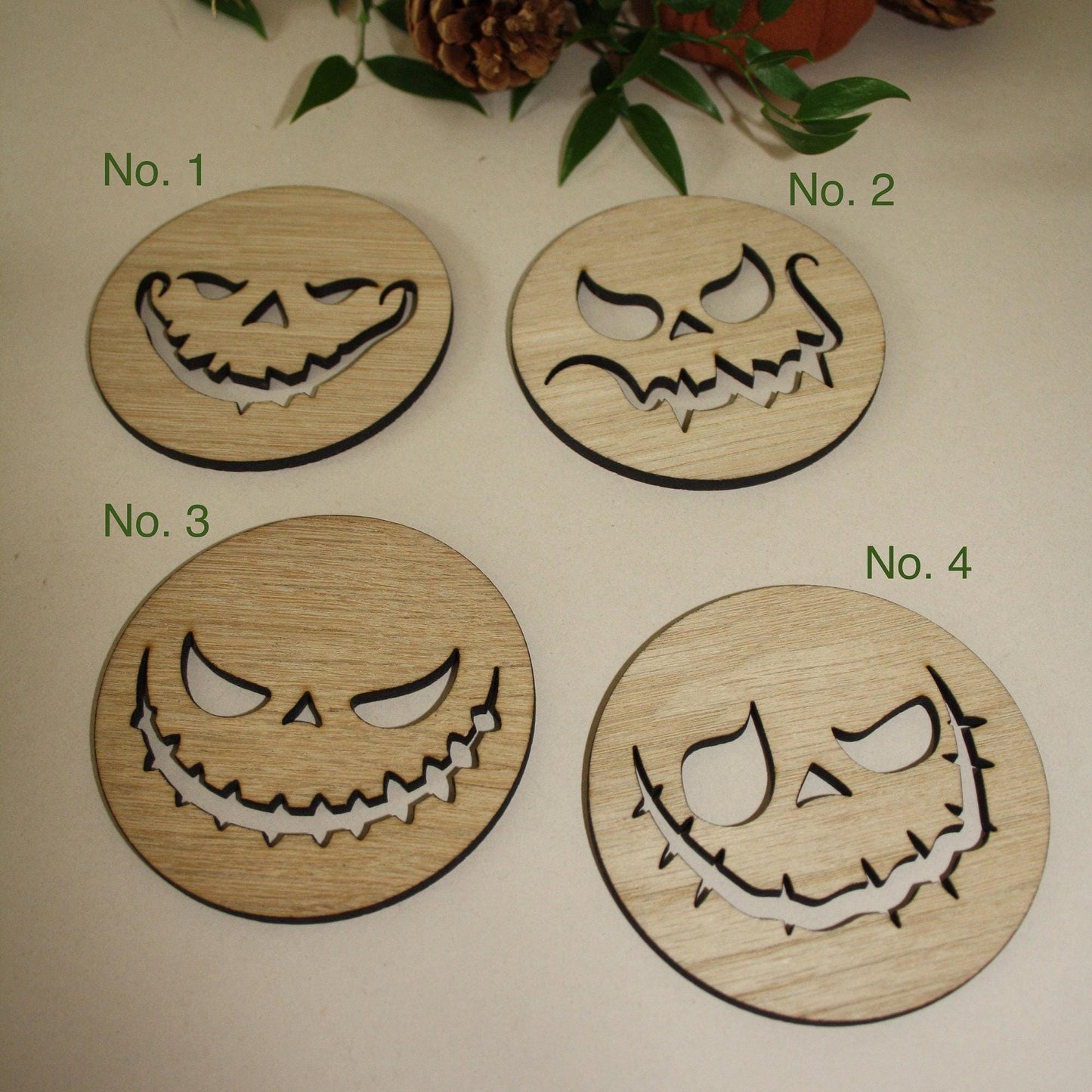 Pumpkin, Halloween Coaster - Set of 4
