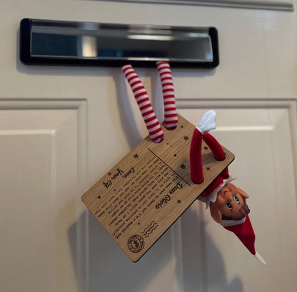 Elf on the Shelf Arrival Postcard | Letter | Christmas | Elf | Elf on the Shelf | Personalised | Wooden | I'm Back | Festive Fun
