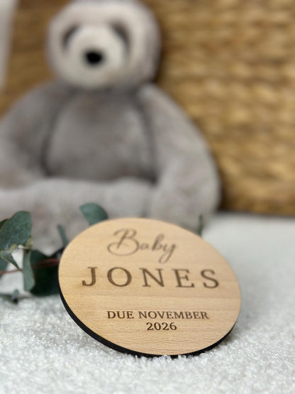 Pregnancy Announcement Disc