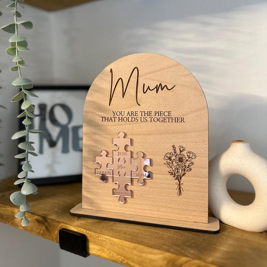 Mother's Day Puzzle Piece Stand
