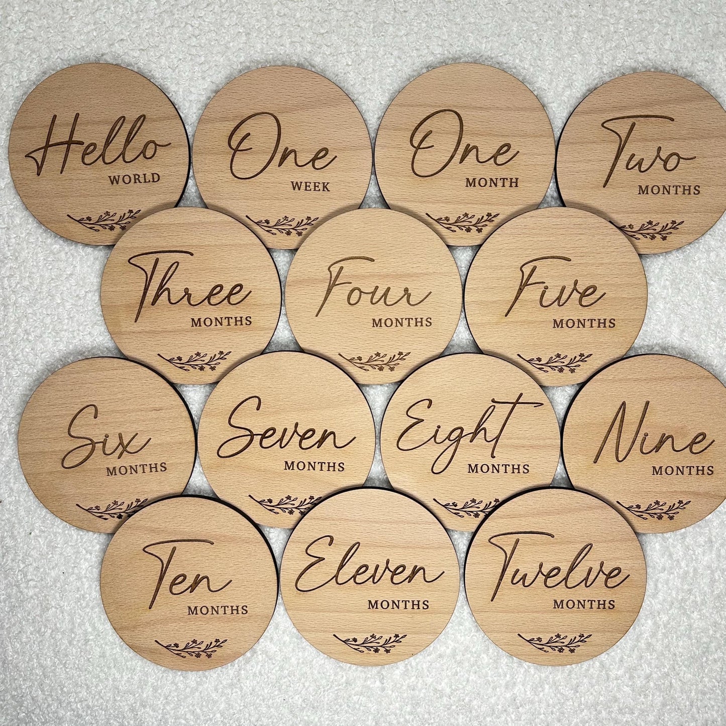 Baby Milestone Disc Set