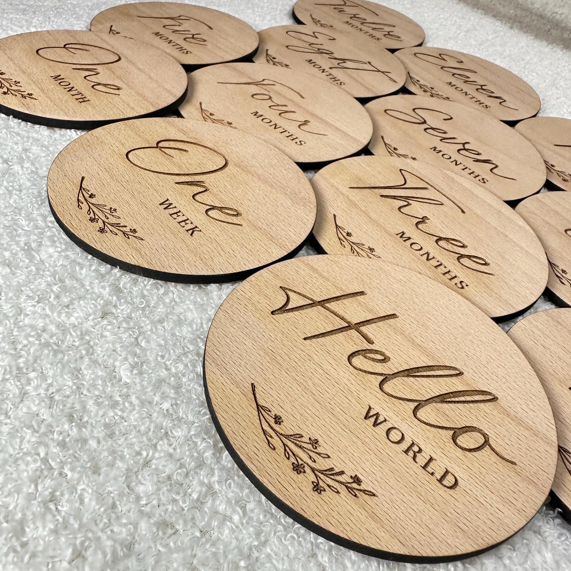Baby Milestone Disc Set