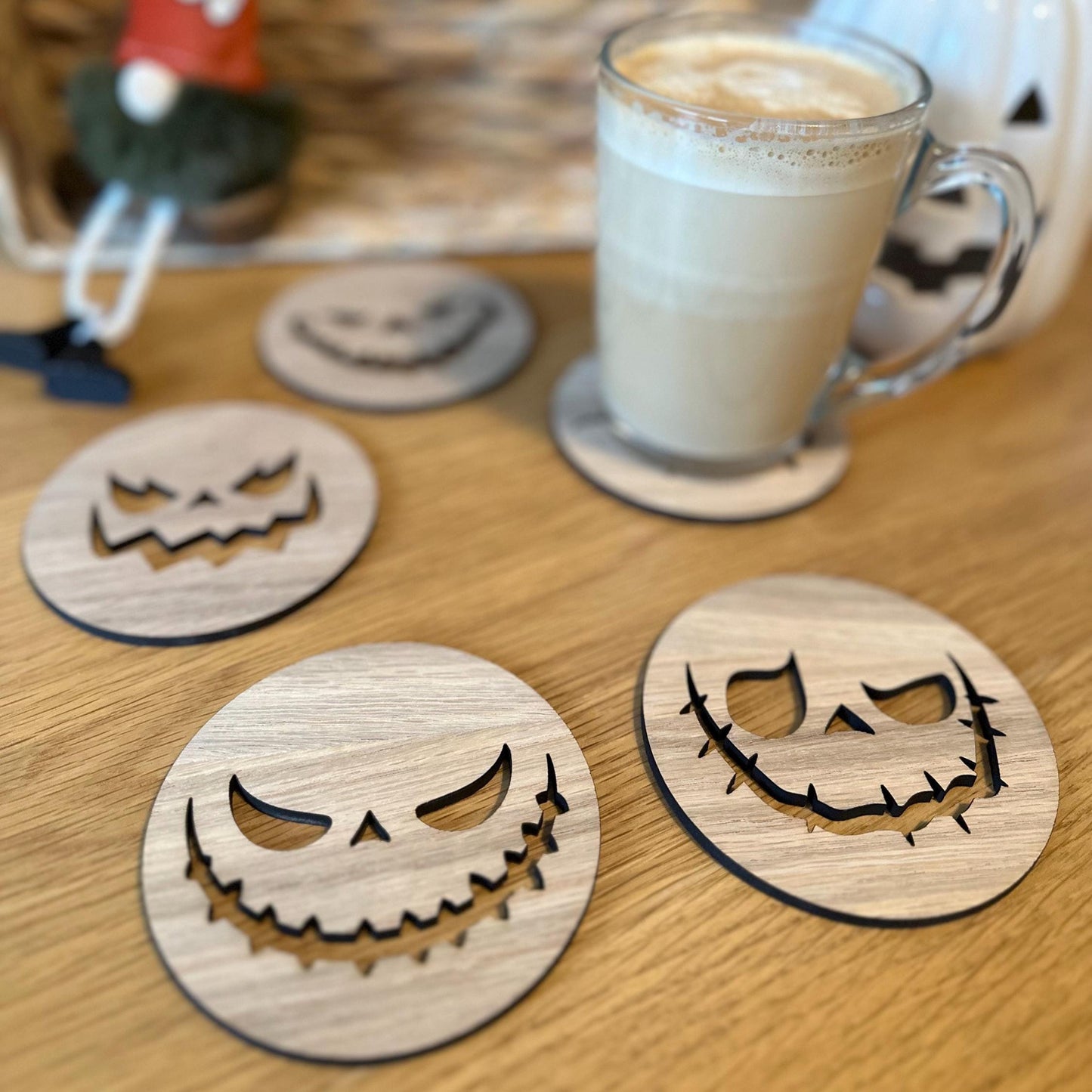 Pumpkin, Halloween Coaster - Set of 4