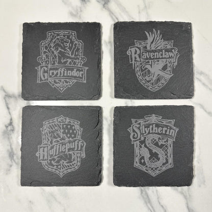 Wizard Inspired School House Slate Coasters