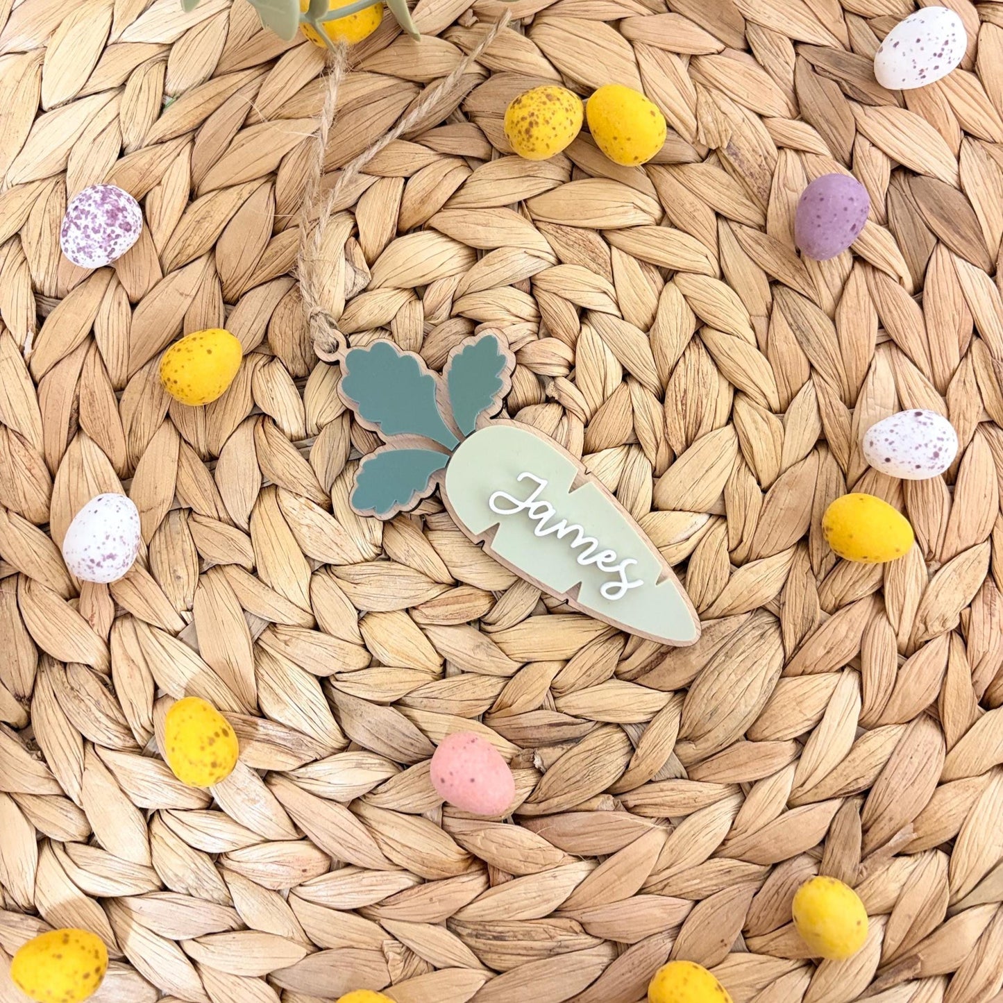 Carrot Easter Tag