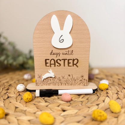 Days Until Easter Countdown Sign | Tradition | Gift | Decor | Wildflower | Spring