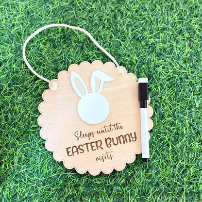 Sleeps Until the Easter Bunny Visits Countdown Sign