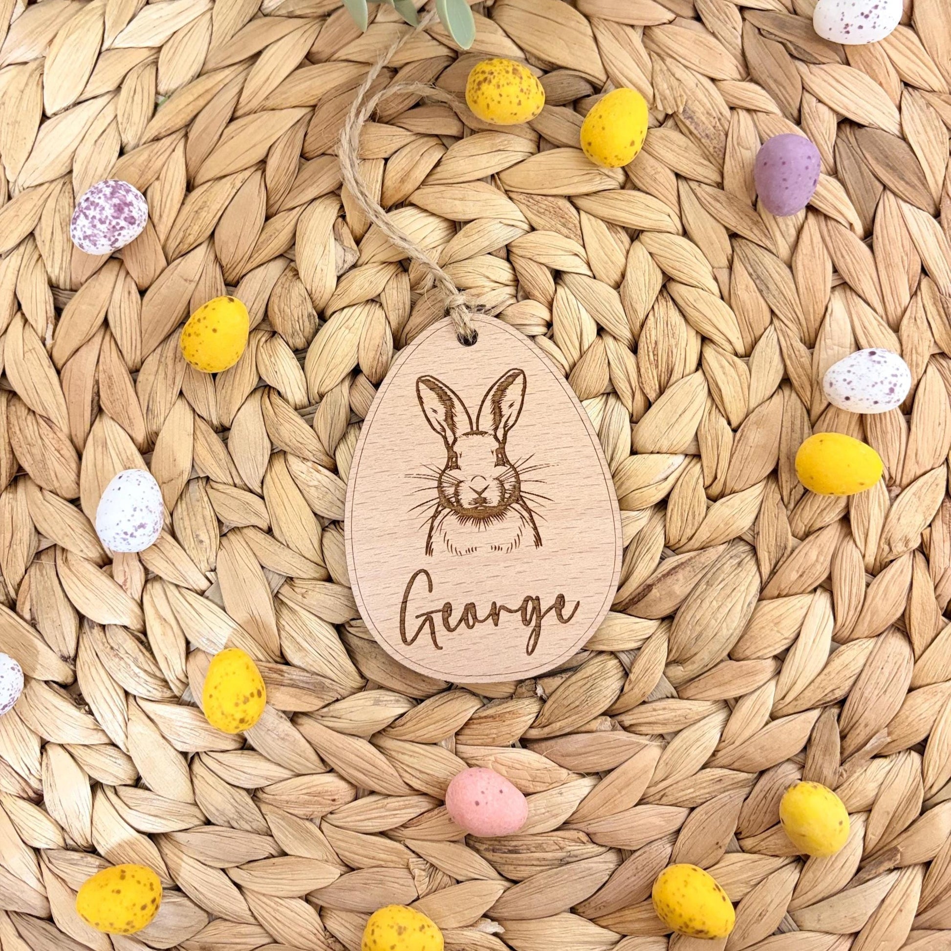 Easter Monster Truck Engraved Tag