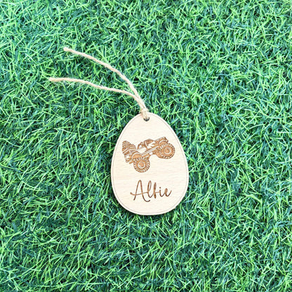 Easter Bunny Engraved Tag