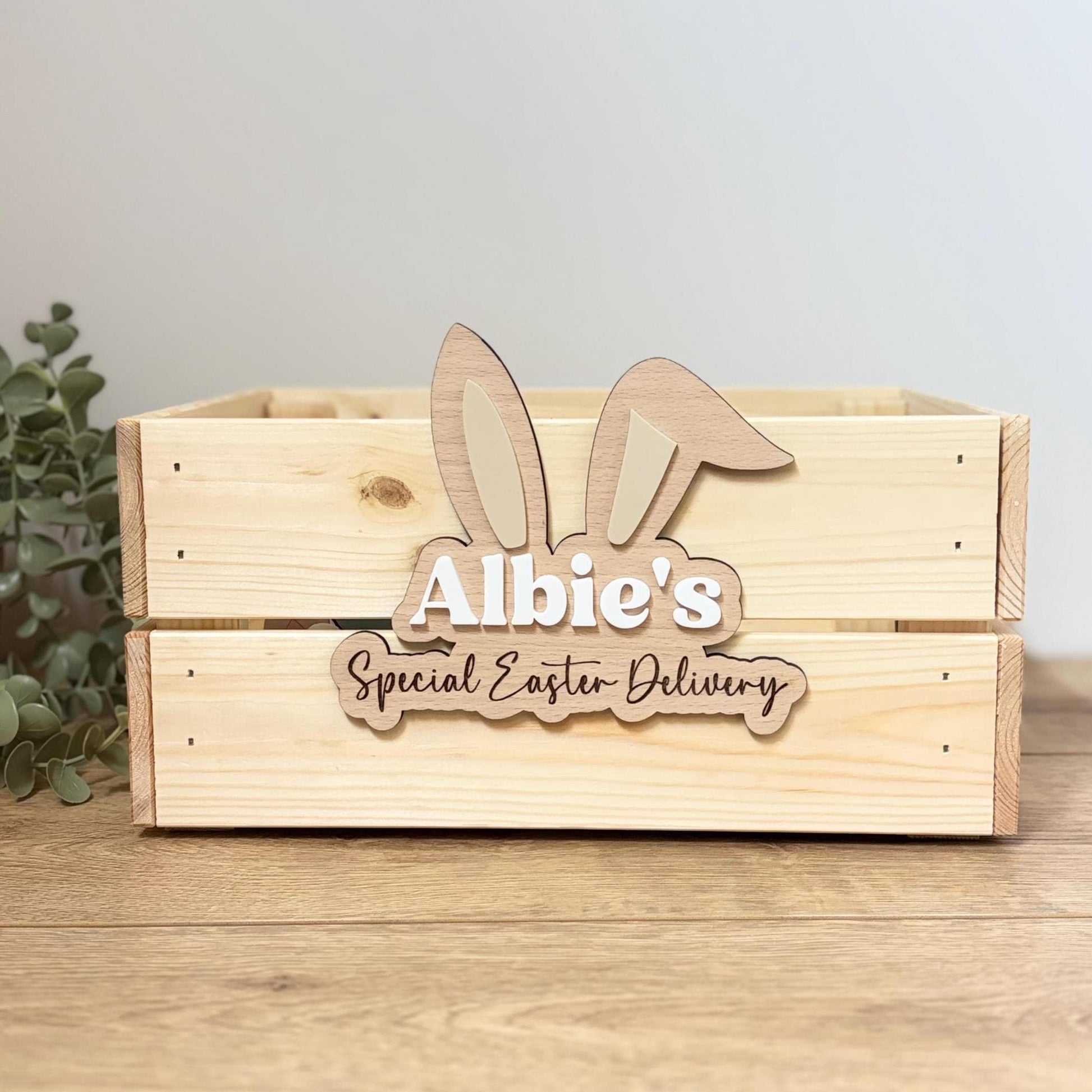 Personalised Easter Crate | Special Easter Delivery | Bunny | Child | Gift