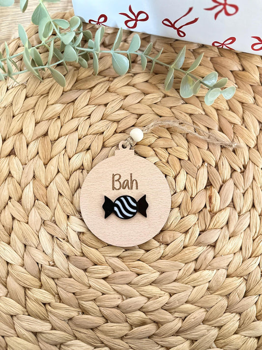 Bah Humbug Christmas Bauble – Funny Ornament – Grumpy Christmas Decoration