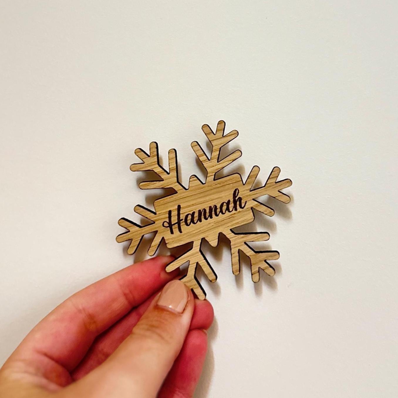 Snowflake Place Name | Christmas | Place Name | Table Decor | Decor | Decoration | Gift