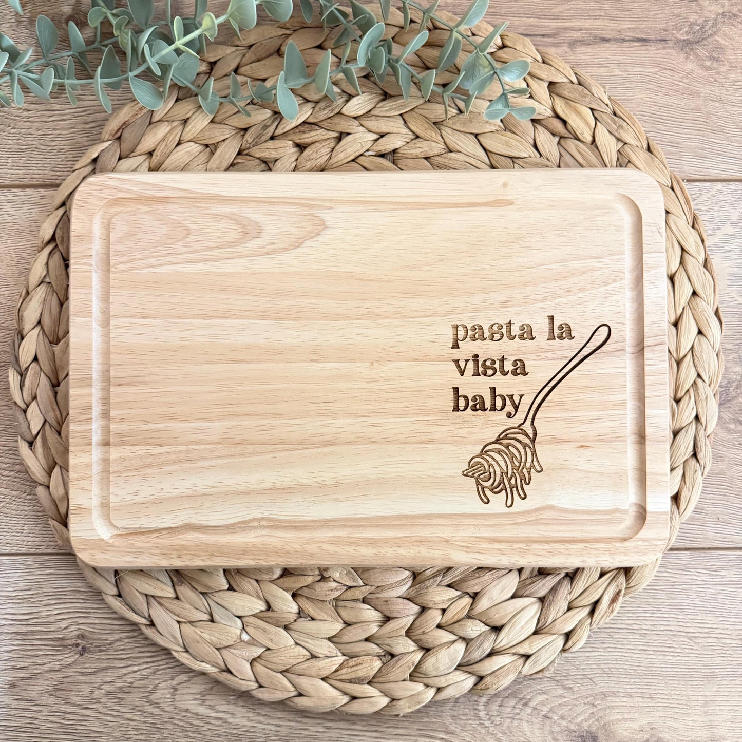 Pasta La Vista Baby Engraved Chopping Board
