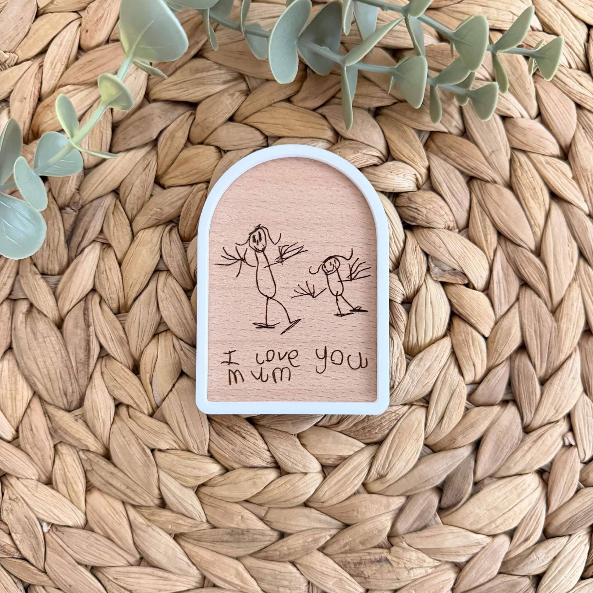 Children's Drawing Engraved Magnet
