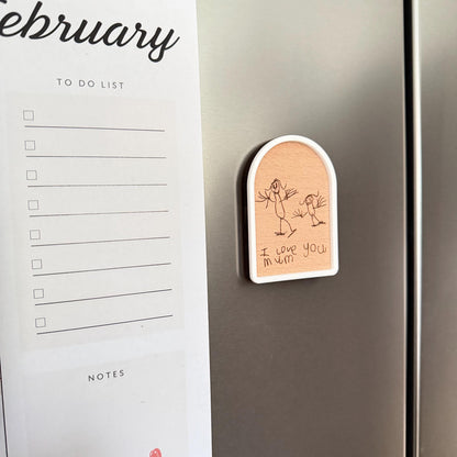 Children's Drawing Engraved Magnet