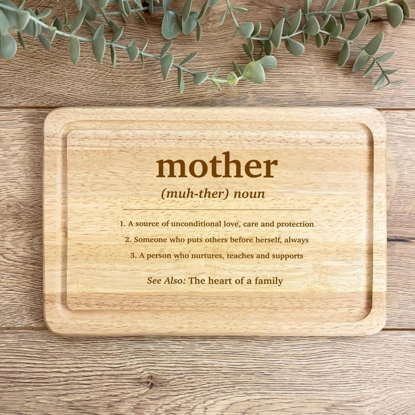 Mother's Day Noun Engraved Chopping Board