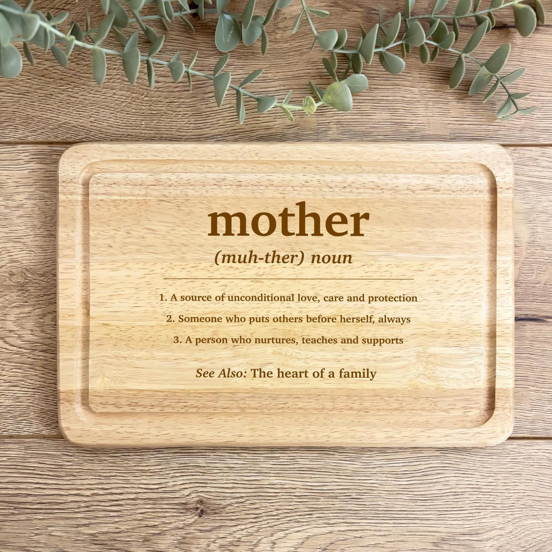 Mother's Day Noun Engraved Chopping Board
