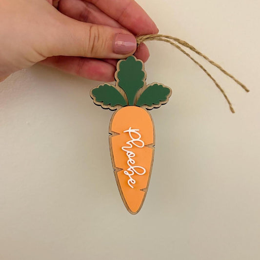 Personalised Carrot Easter Tag | Easter Basket | Gift