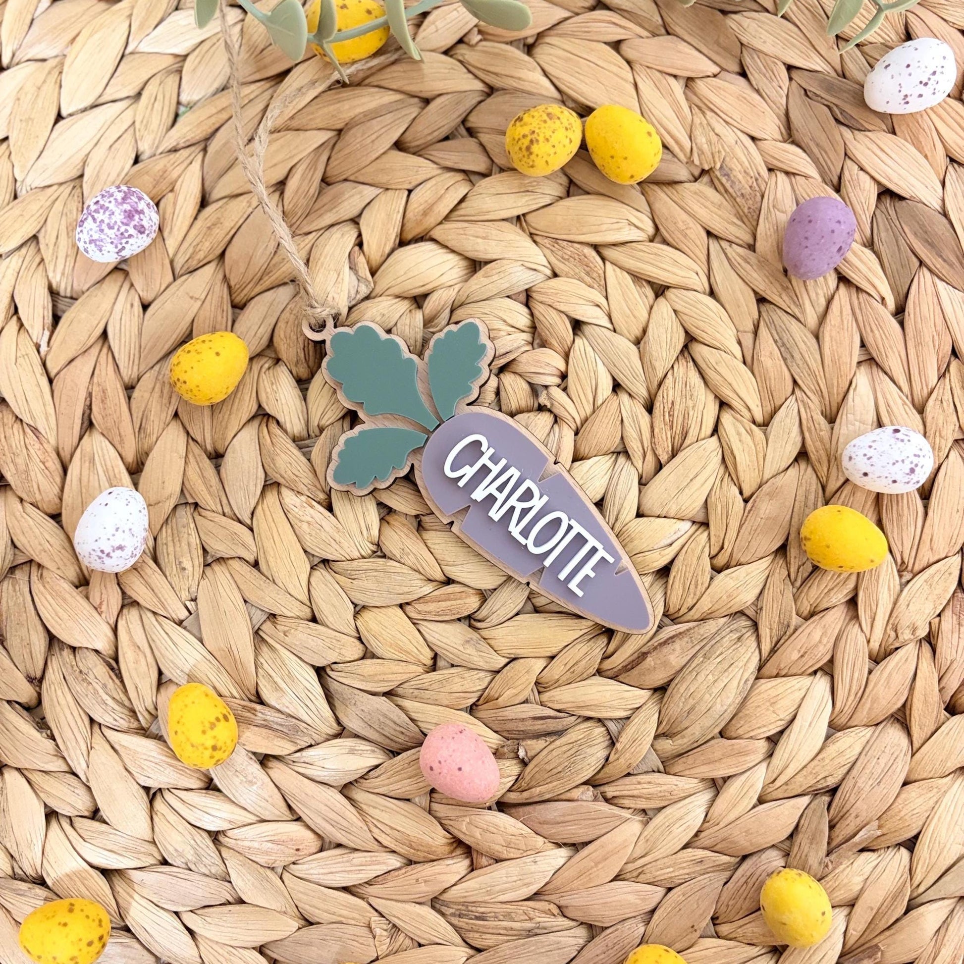 Carrot Easter Tag
