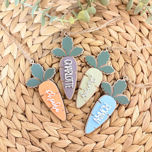 Personalised Carrot Easter Tag | Easter Basket | Gift