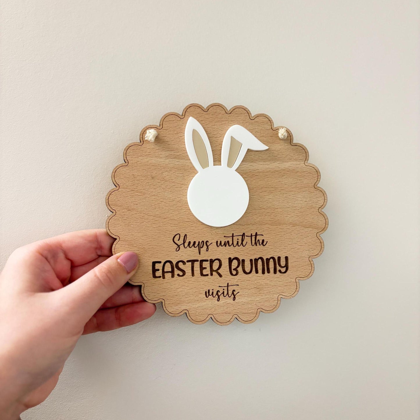 Sleeps Until the Easter Bunny Visits Countdown Sign