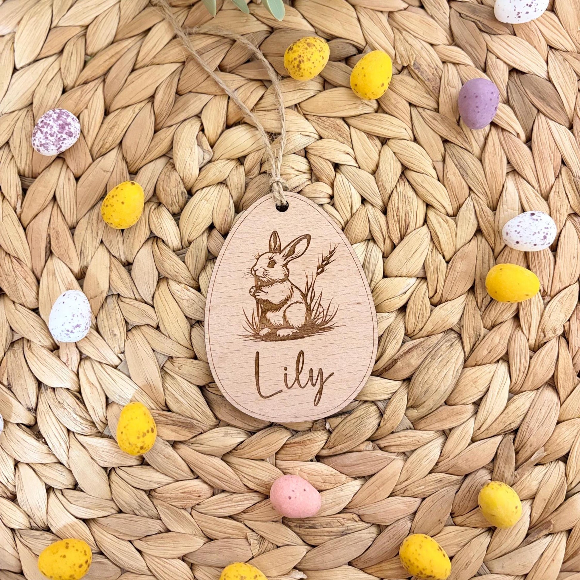 Easter Monster Truck Engraved Tag
