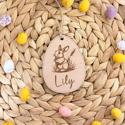 Easter Bunny Engraved Tag