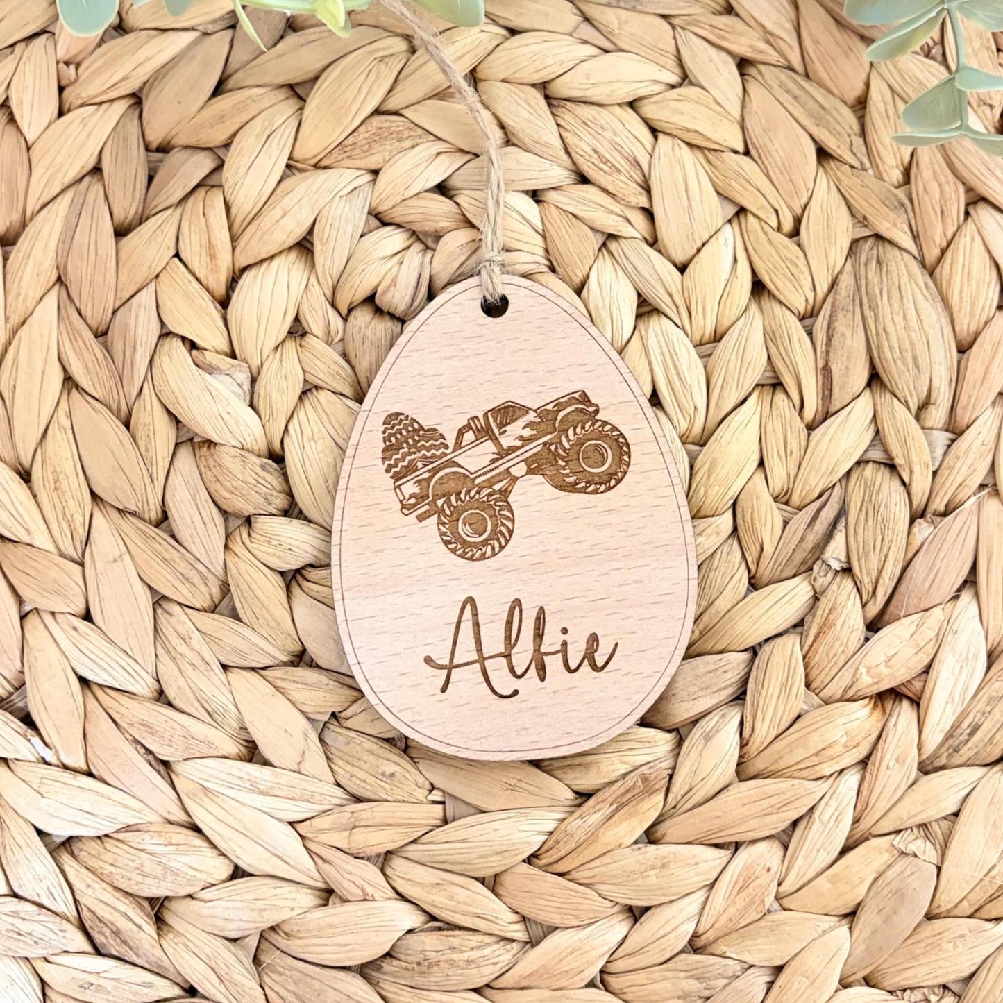 Easter Bunny Engraved Tag