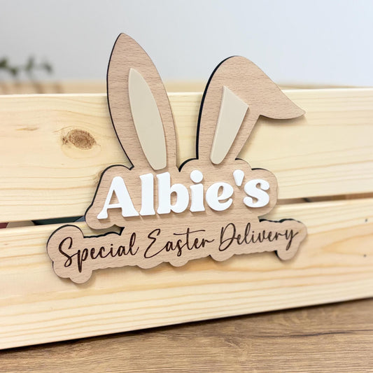 Personalised Easter Crate | Special Easter Delivery | Bunny | Child | Gift