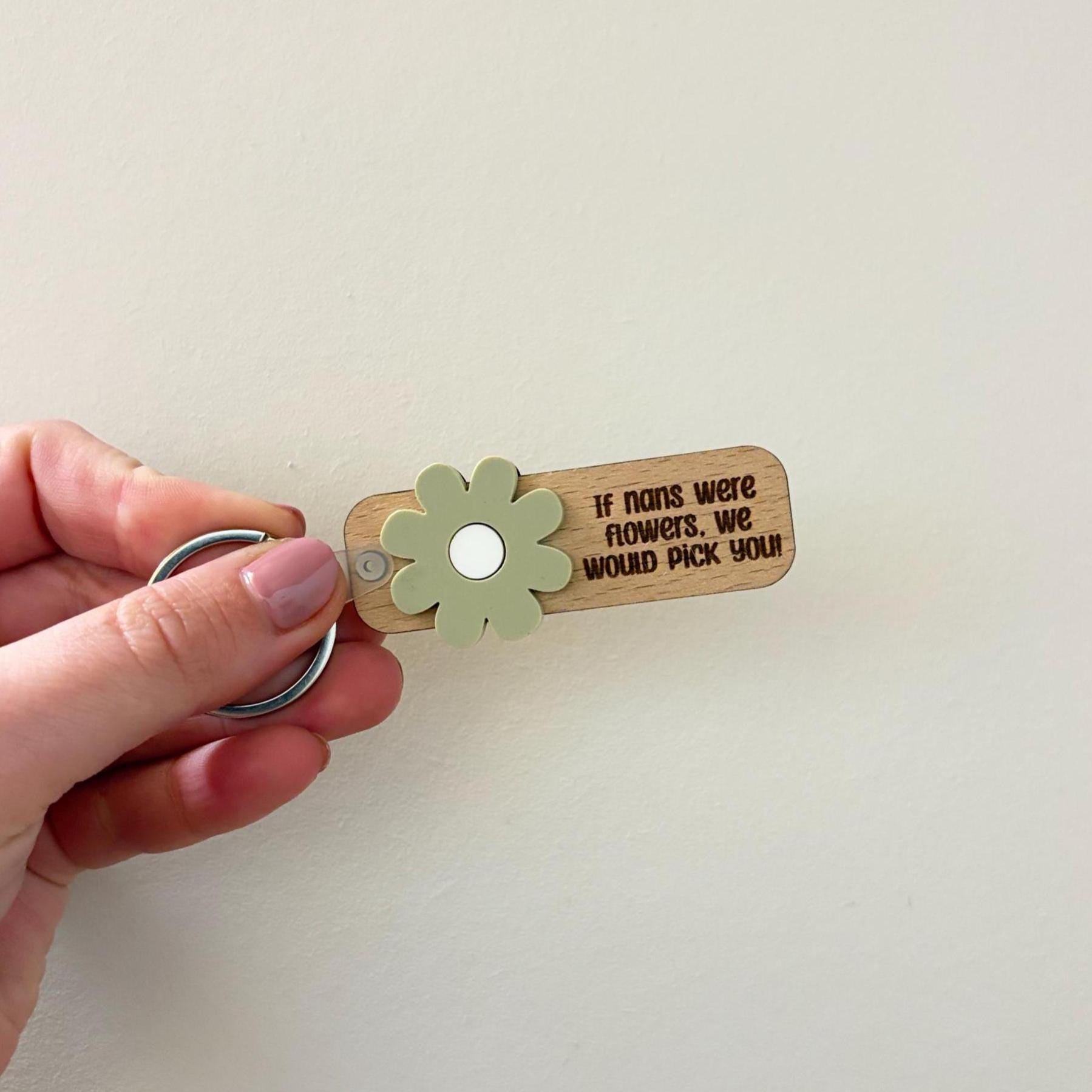 If Mum's Were Flowers Keyring