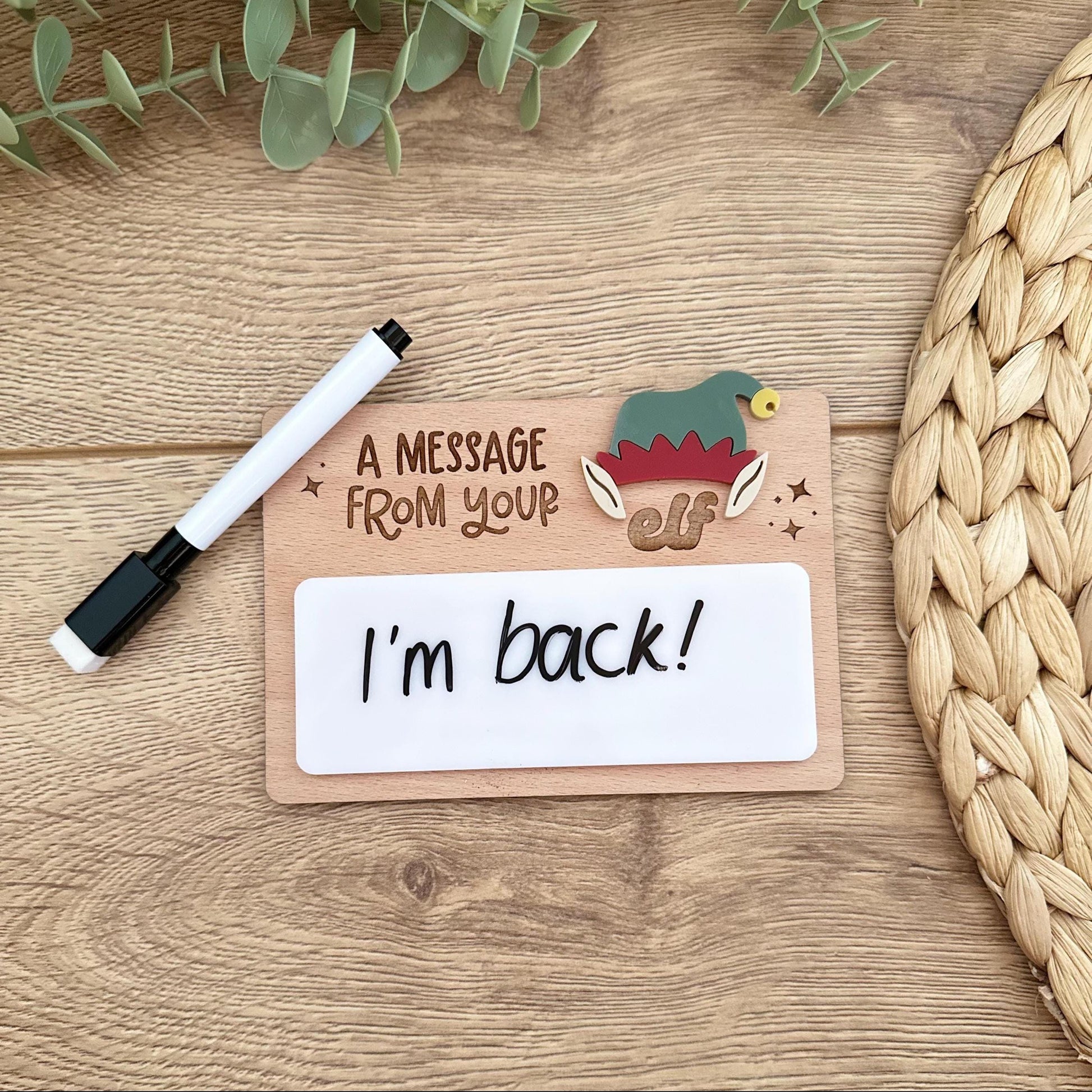 Elf Message Whiteboard | Christmas | Notes | Fun | Daily Notes | Silly Reminder | North Pole | Santa | Child | Gift