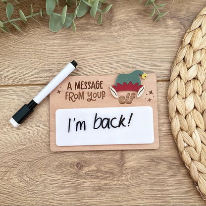 Elf Message Whiteboard | Christmas | Notes | Fun | Daily Notes | Silly Reminder | North Pole | Santa | Child | Gift