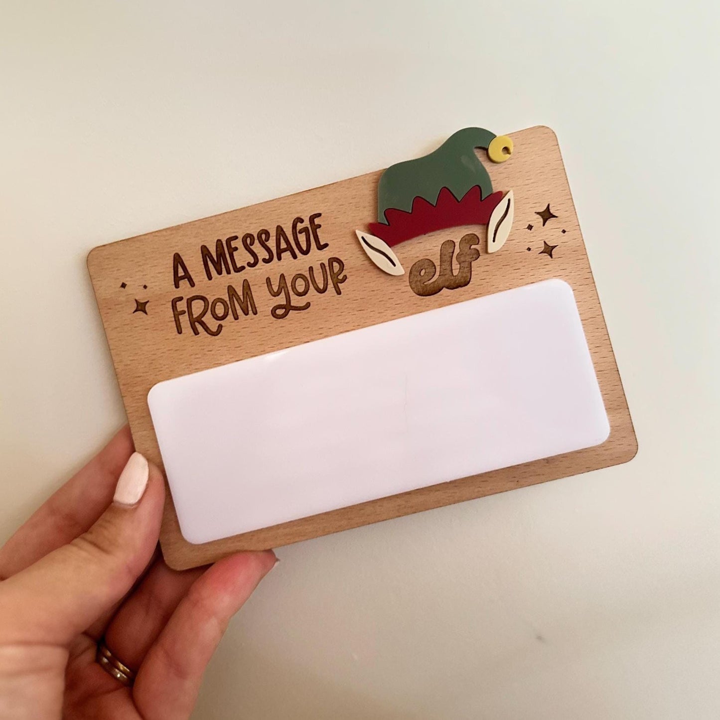 Elf Message Whiteboard | Christmas | Notes | Fun | Daily Notes | Silly Reminder | North Pole | Santa | Child | Gift