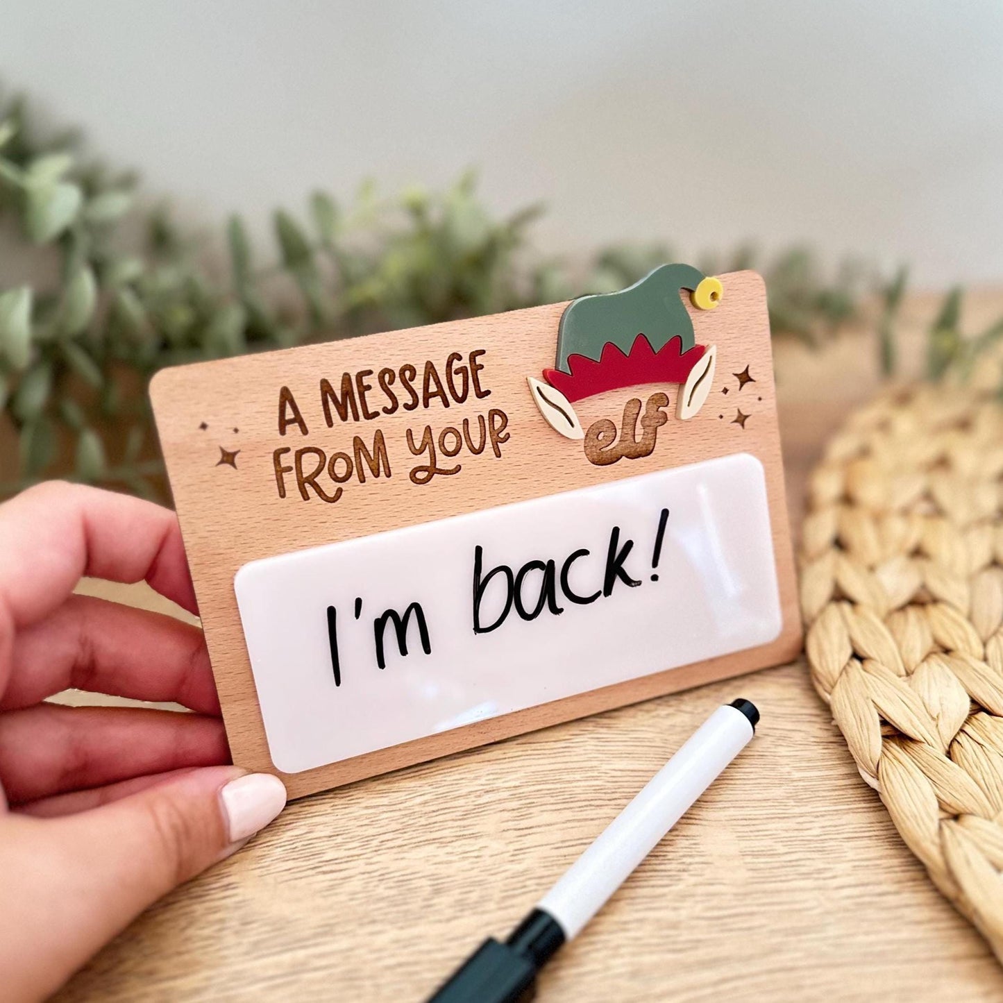Elf Message Whiteboard | Christmas | Notes | Fun | Daily Notes | Silly Reminder | North Pole | Santa | Child | Gift