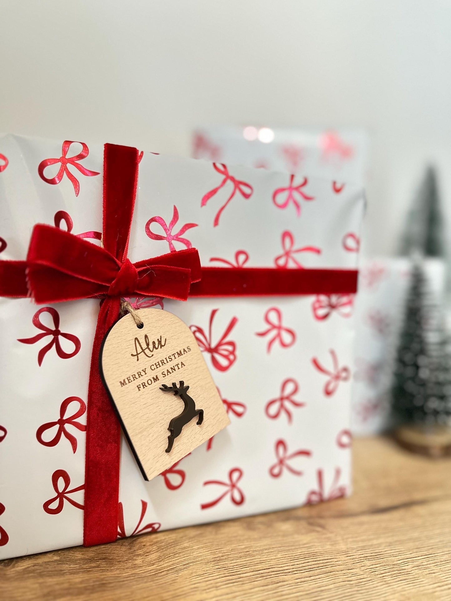 Christmas Present Tags | Gift Tags | Personalised | Labels | Wooden