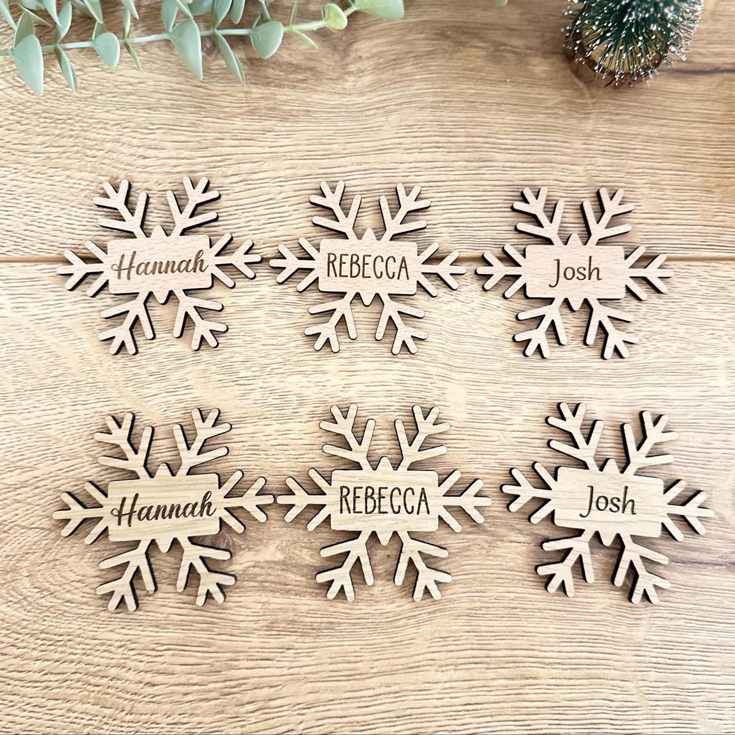 Snowflake Place Name | Christmas | Place Name | Table Decor | Decor | Decoration | Gift