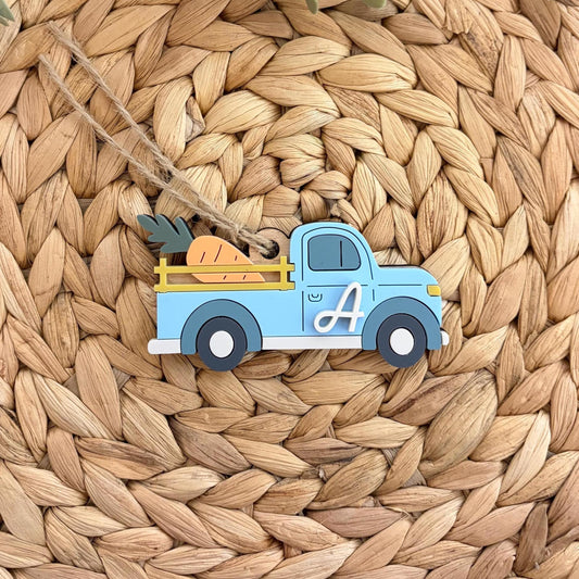 Personalised Easter Pick Up Truck Tag | Easter Basket | Gift