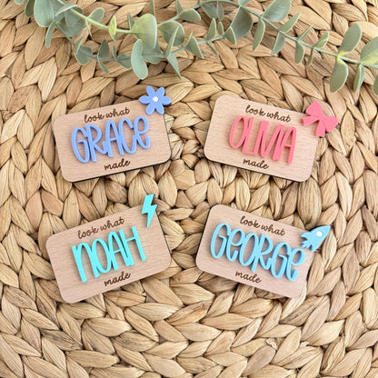 Look What I Made Personalised Magnet | Fridge Magnet | Achievement | Children's Artwork