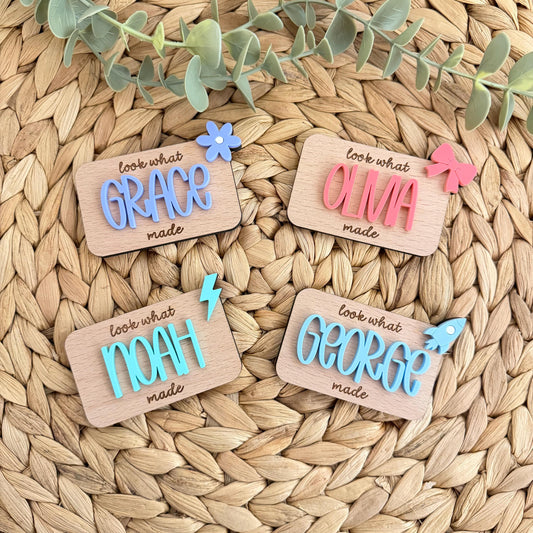 Look What I Made Personalised Magnet | Fridge Magnet | Achievement | Children's Artwork