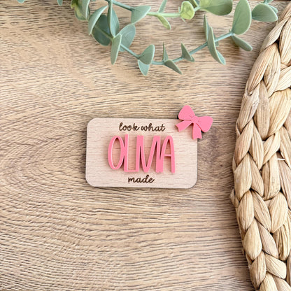 Look What I Made Personalised Magnet | Fridge Magnet | Achievement | Children's Artwork