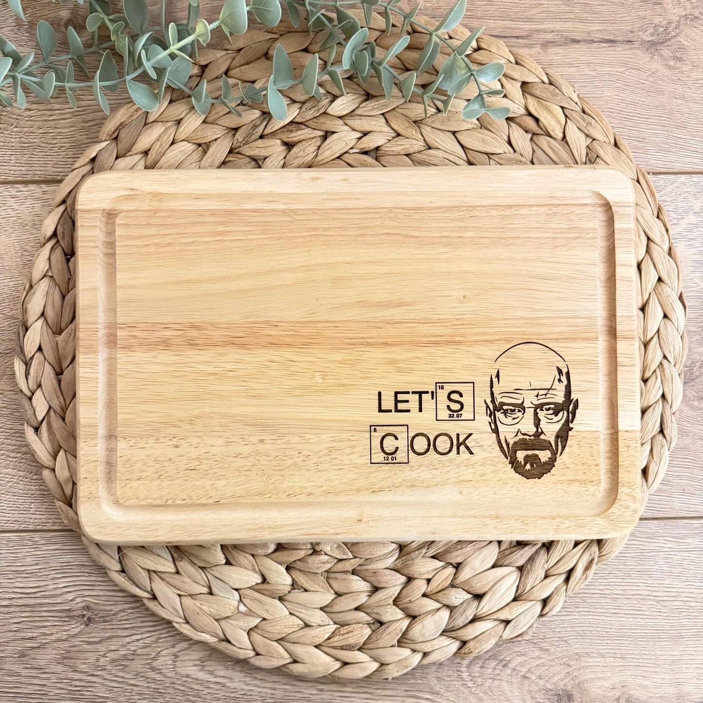 Let's Cook Engraved Chopping Board